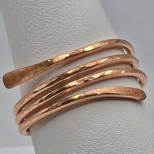 Hammered Copper Multi-wrap Ring