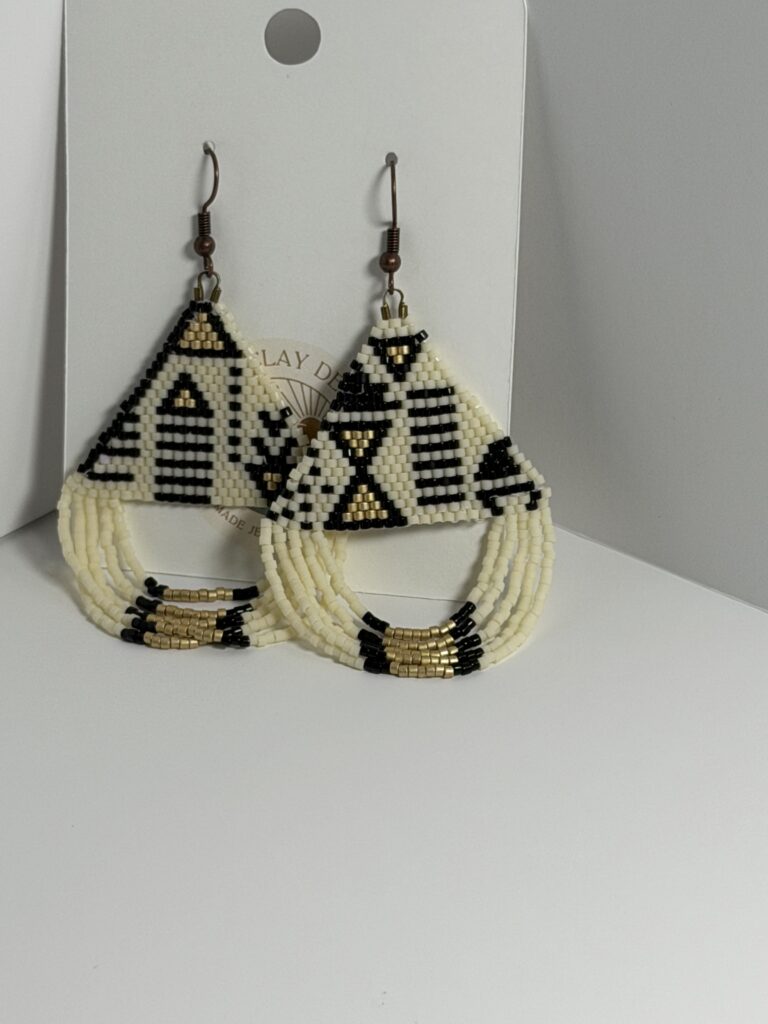 Desert Moon Looped Fringe Earrings